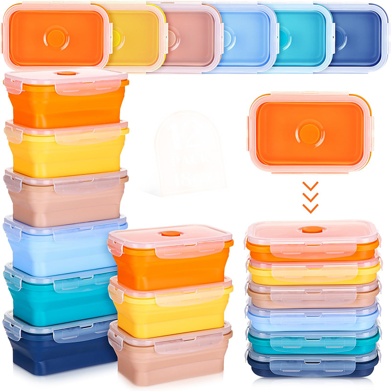 Meal Prep Tupperware - Contenedor de almacenamiento de alimentos plegable
