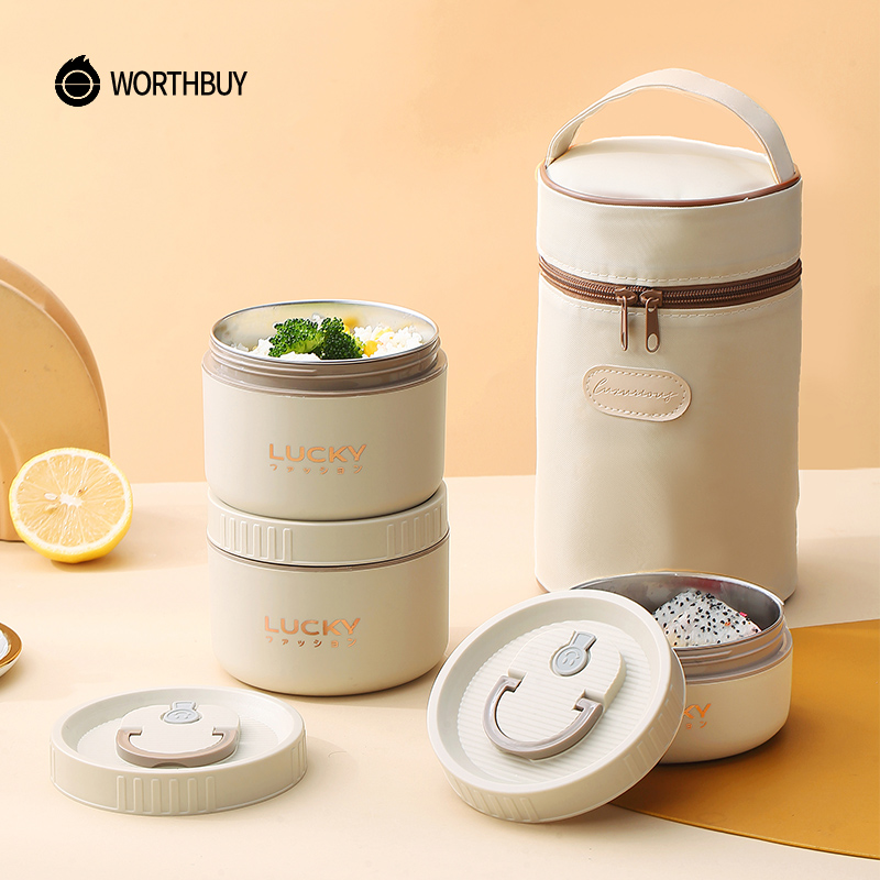 Meal Prep Tupperware - WORTHBUY Juego de fiambrera Bento, contenedor