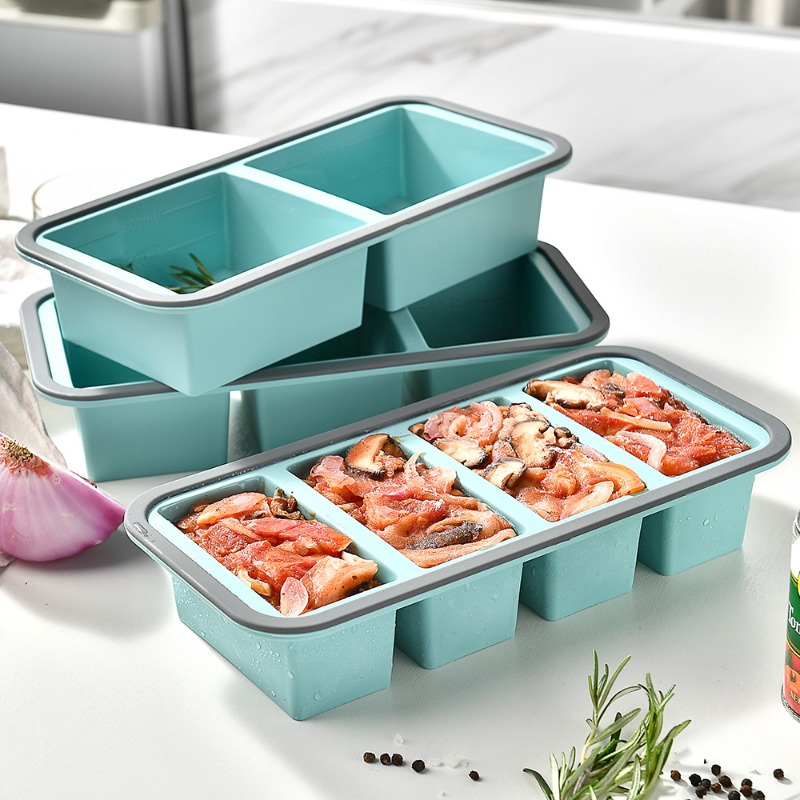 Meal Prep Oatmeal - Moldes grandes de silicona para cubos