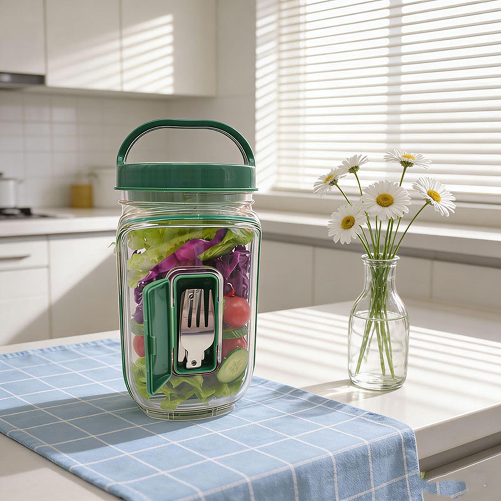 Recipiente para ensalada con a - Meal Prep Gym Food reseña y precio