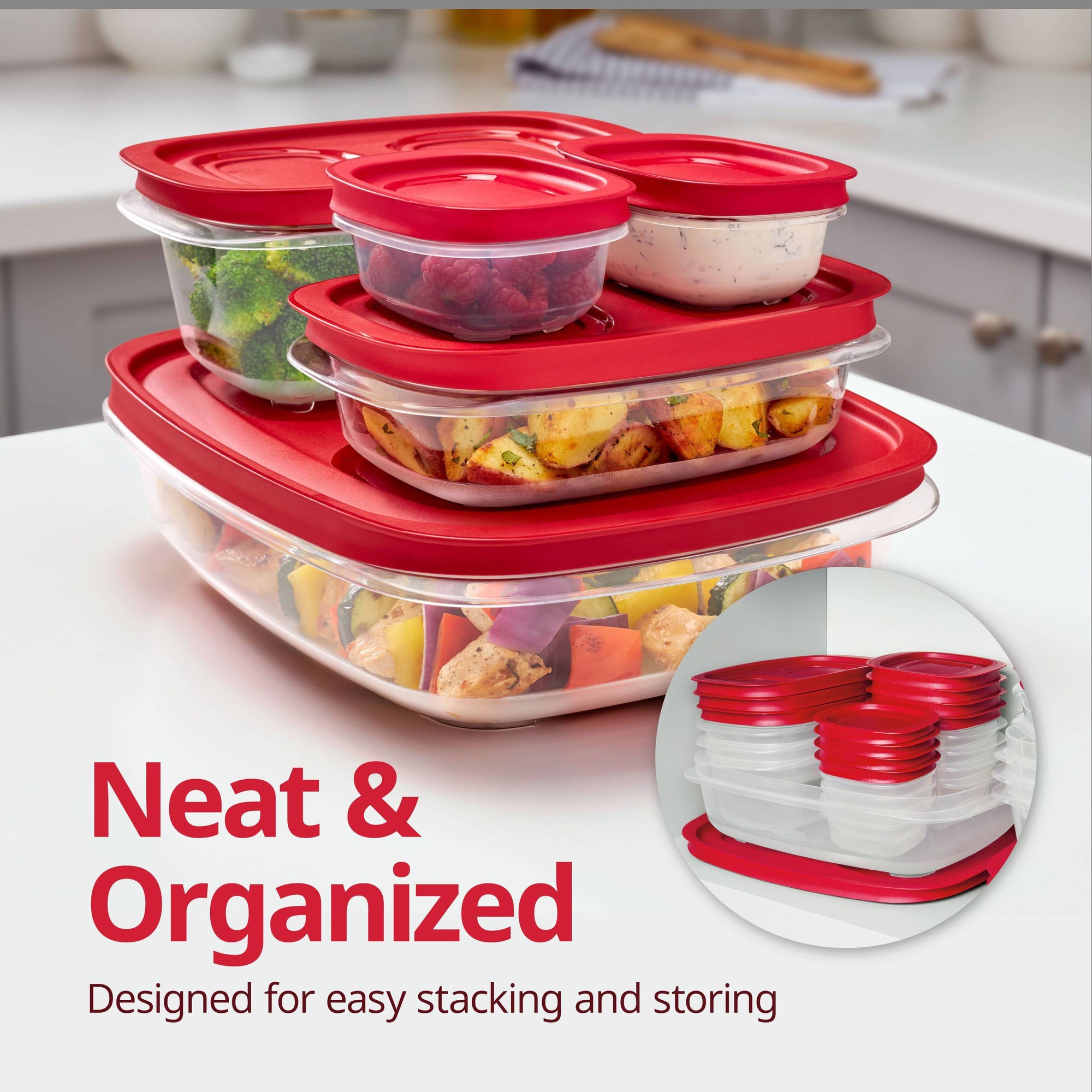 Contenedor Rectangular Rojo pa - Meal Prep Organizer reseña y precio