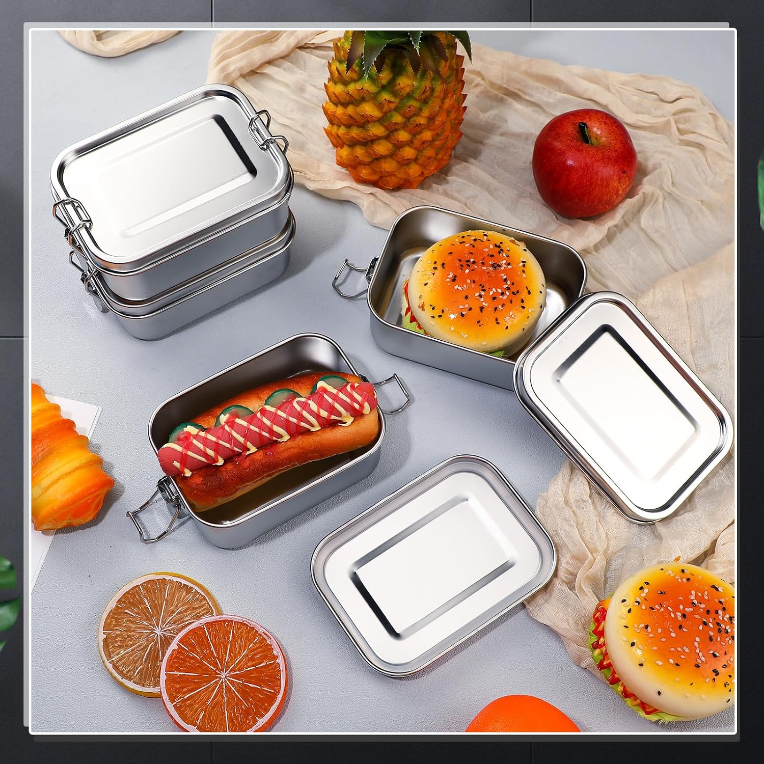 Recipientes de Acero Inoxidabl - Meal Prep Organizer reseña y precio