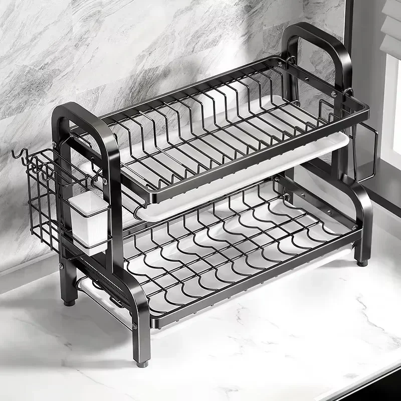 Escurridor de platos de acero  - Meal Prep Organizer reseña y precio