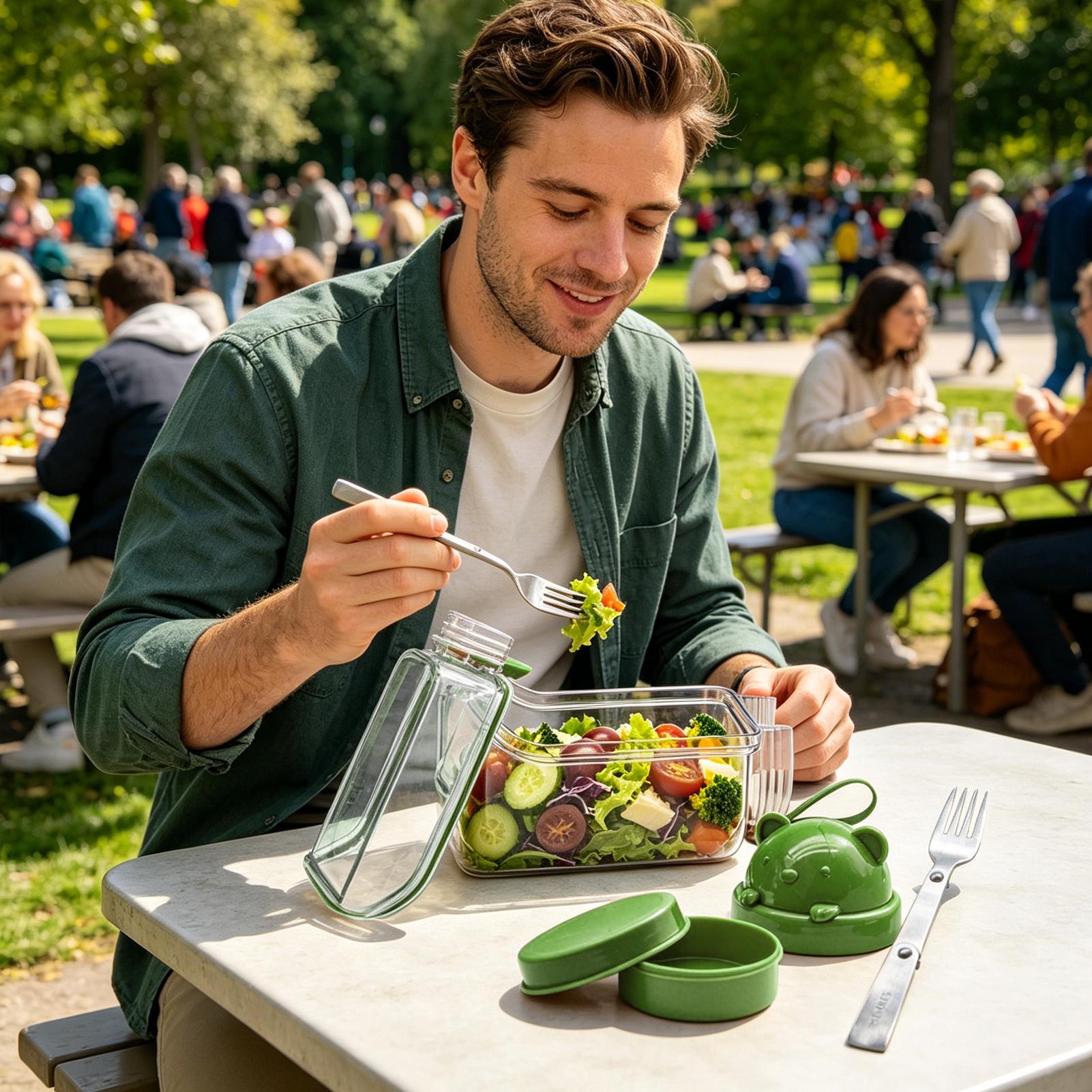 Recipientes para ensalada, org - Meal Prep Gym Food reseña y precio