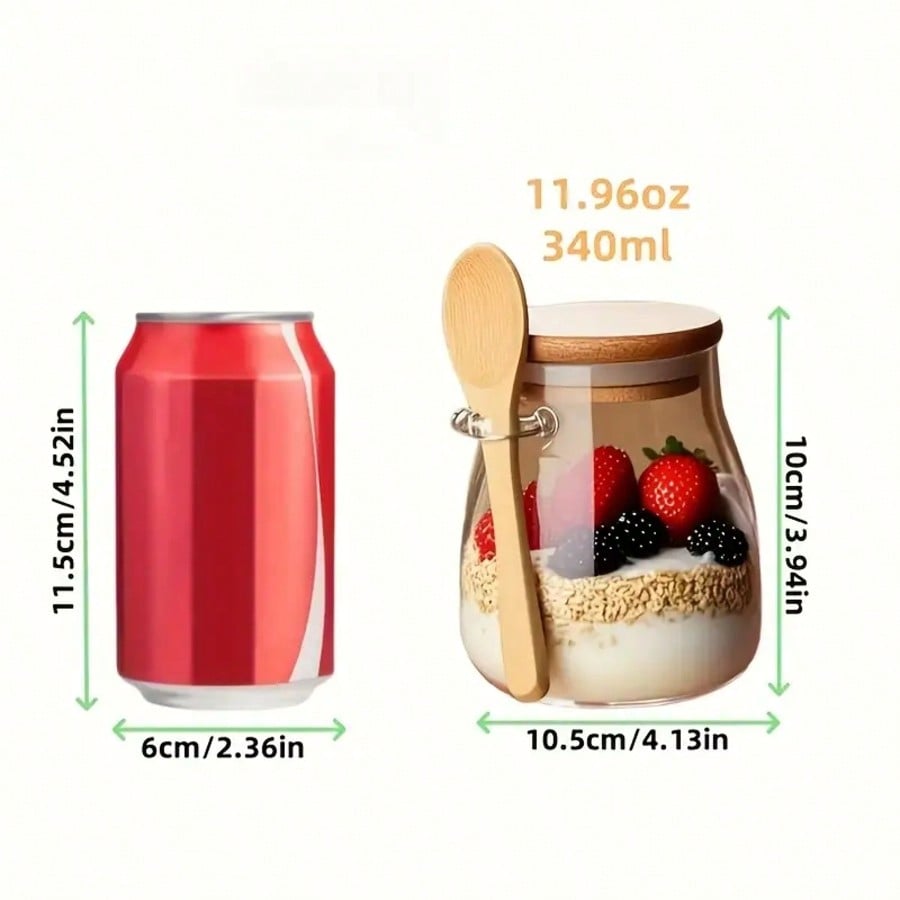 Paquete de 4 Recipientes para  - Meal Prep Yogurt Parfait reseña y precio