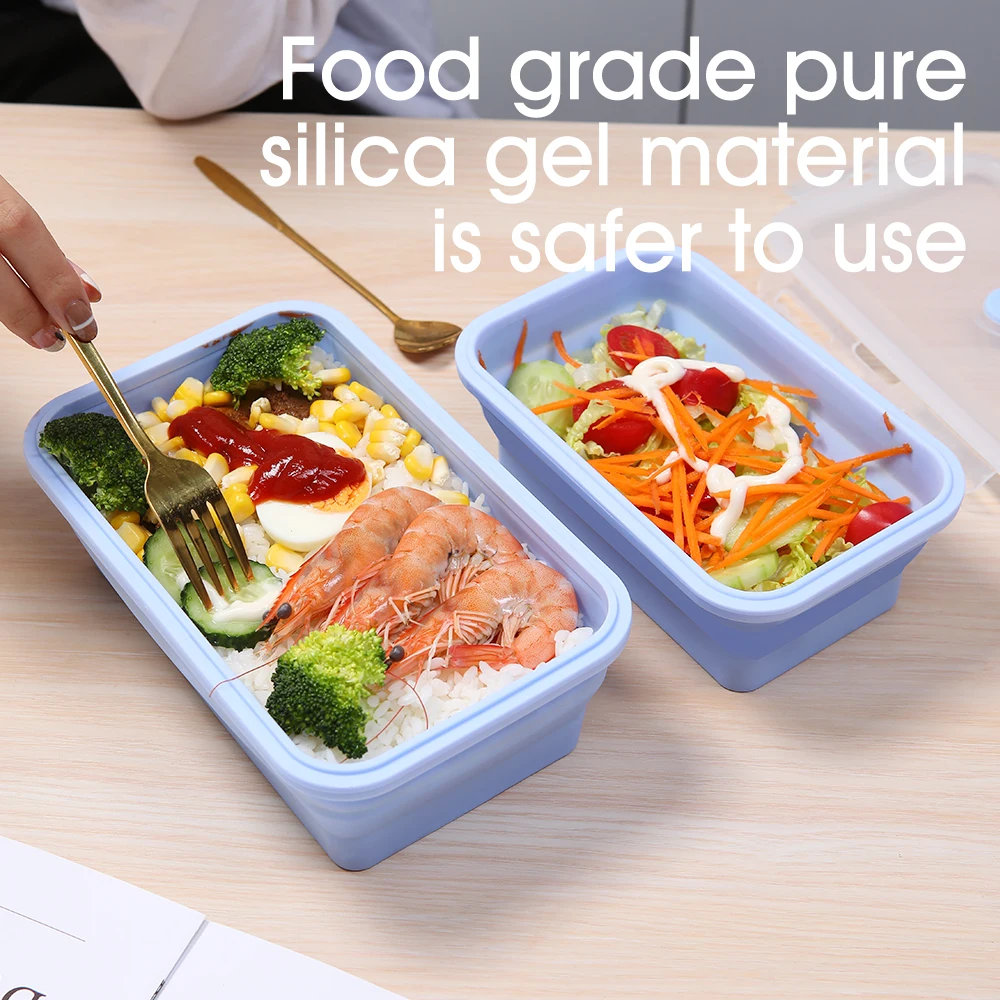 4 unids/set fiambrera rectangu - Meal Prep Tupperware reseña y precio