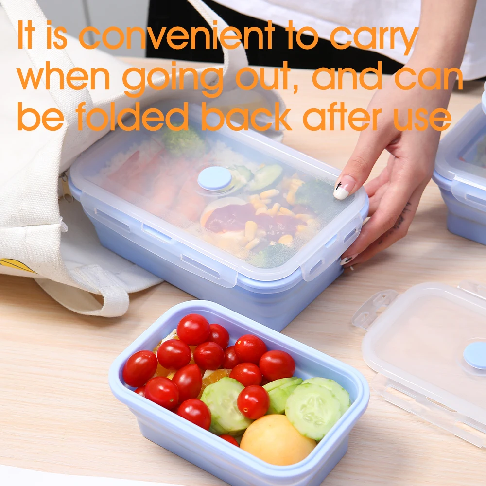 4 unids/set fiambrera rectangu - Meal Prep Tupperware reseña y precio