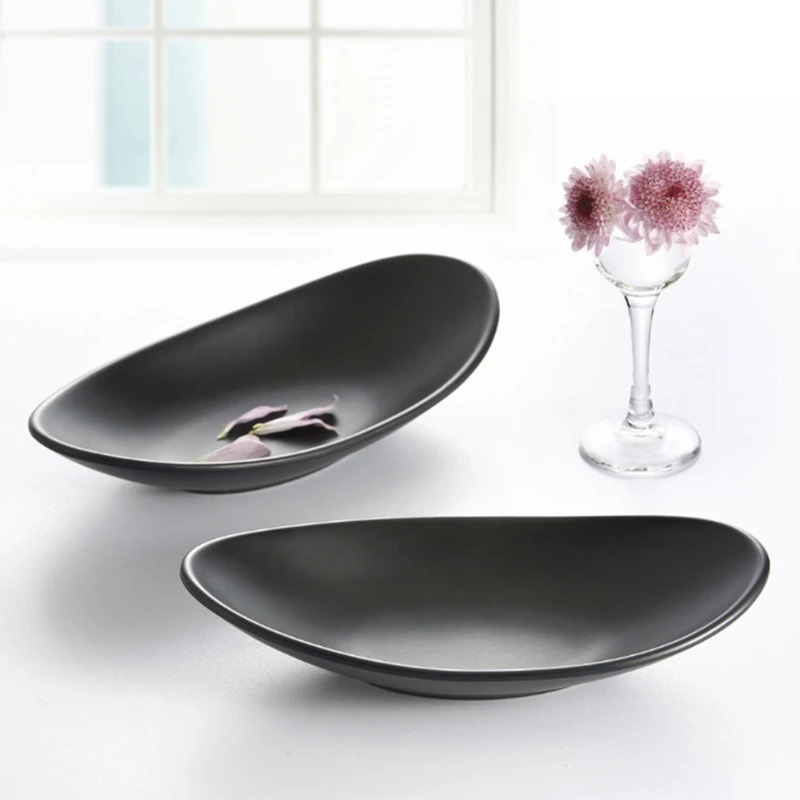 Plato de anillo negro ovalado, - Meal Prep Organizer reseña y precio