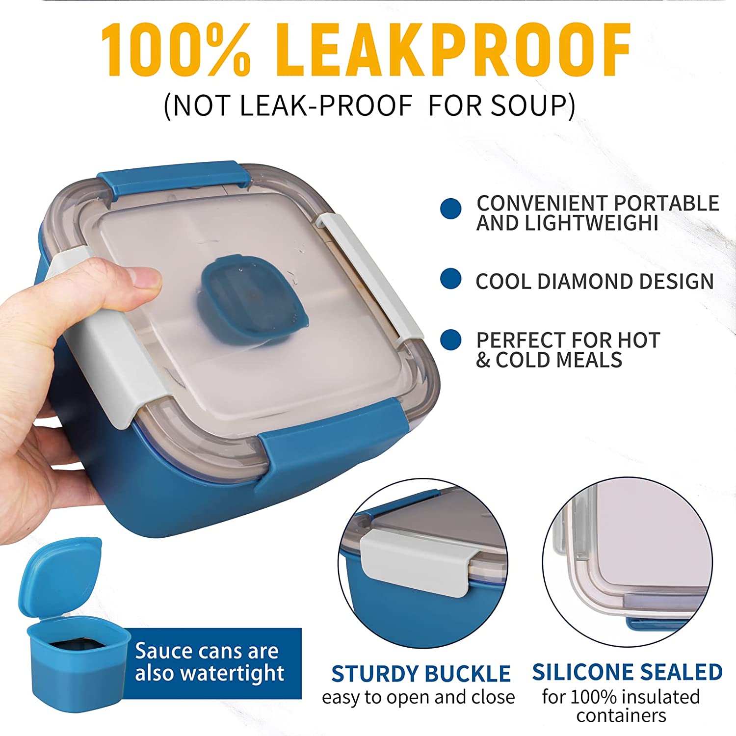 Fiambrera portátil de 1100ml/1 - Meal Prep Tupperware reseña y precio