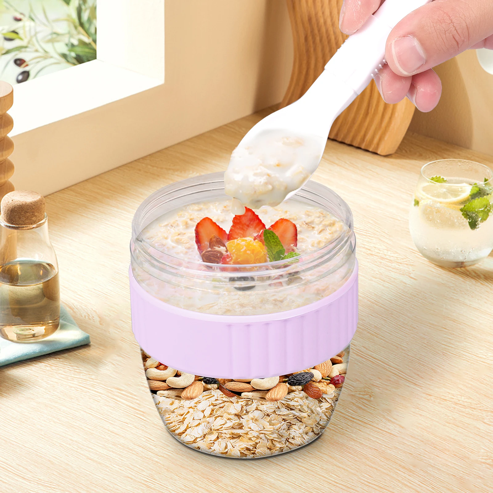 Recipiente de Doble Capa para  - Meal Prep Oatmeal reseña y precio