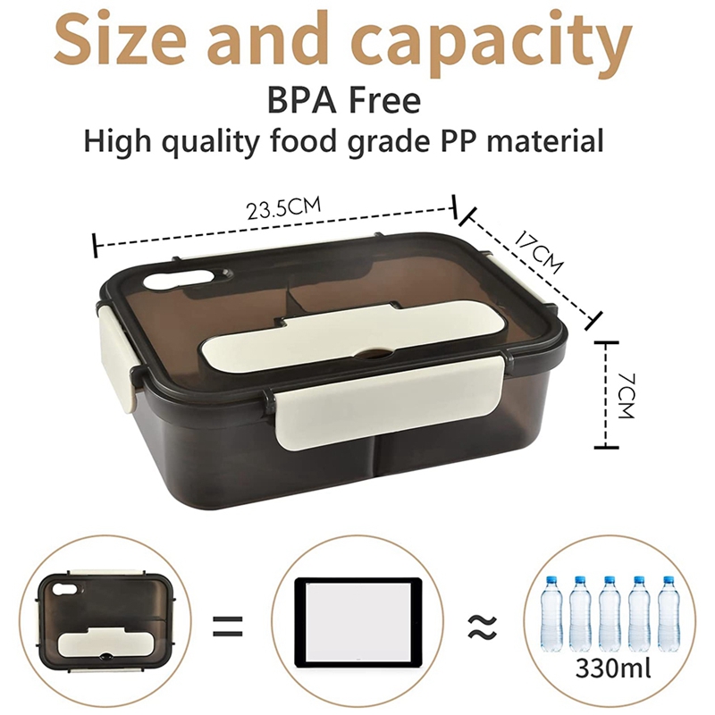 Fiambrera, caja Bento de 1500M - Meal Prep Tupperware reseña y precio