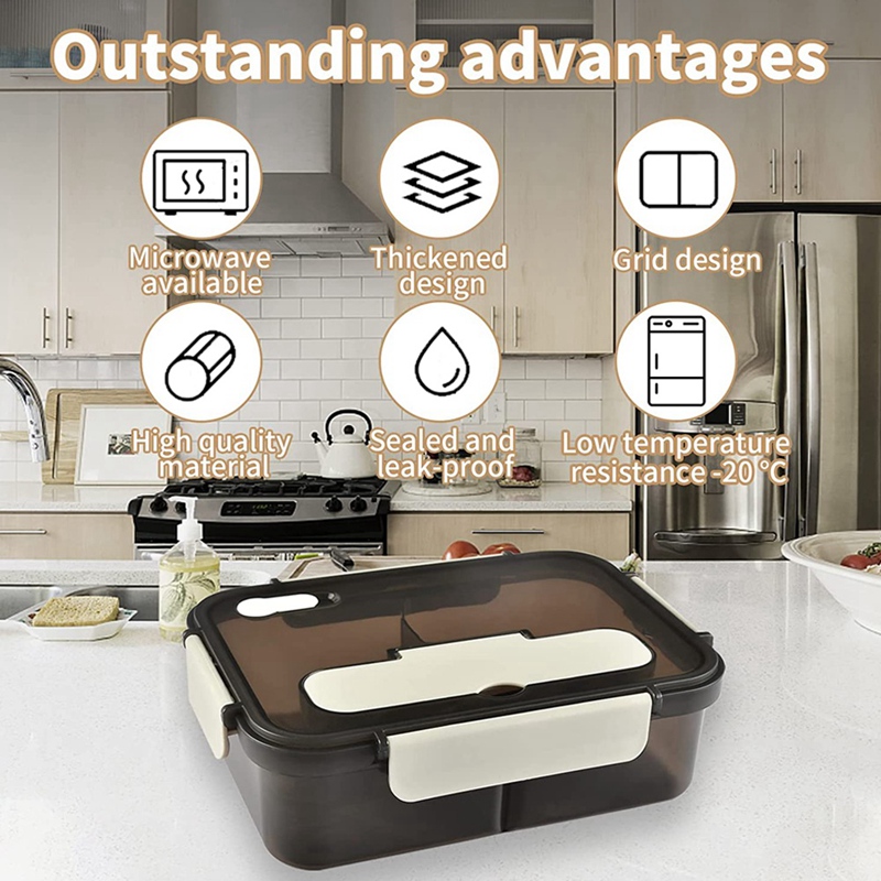 Fiambrera, caja Bento de 1500M - Meal Prep Tupperware reseña y precio